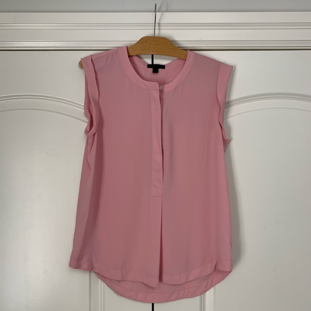 ❤️J Crew Pink Blouse Sleeveless Sz 6